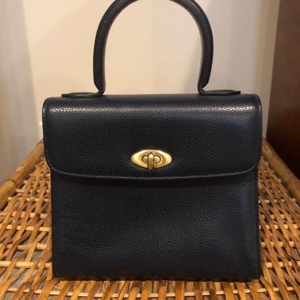 Coach Gracie Madison Navy Kelly Bag
